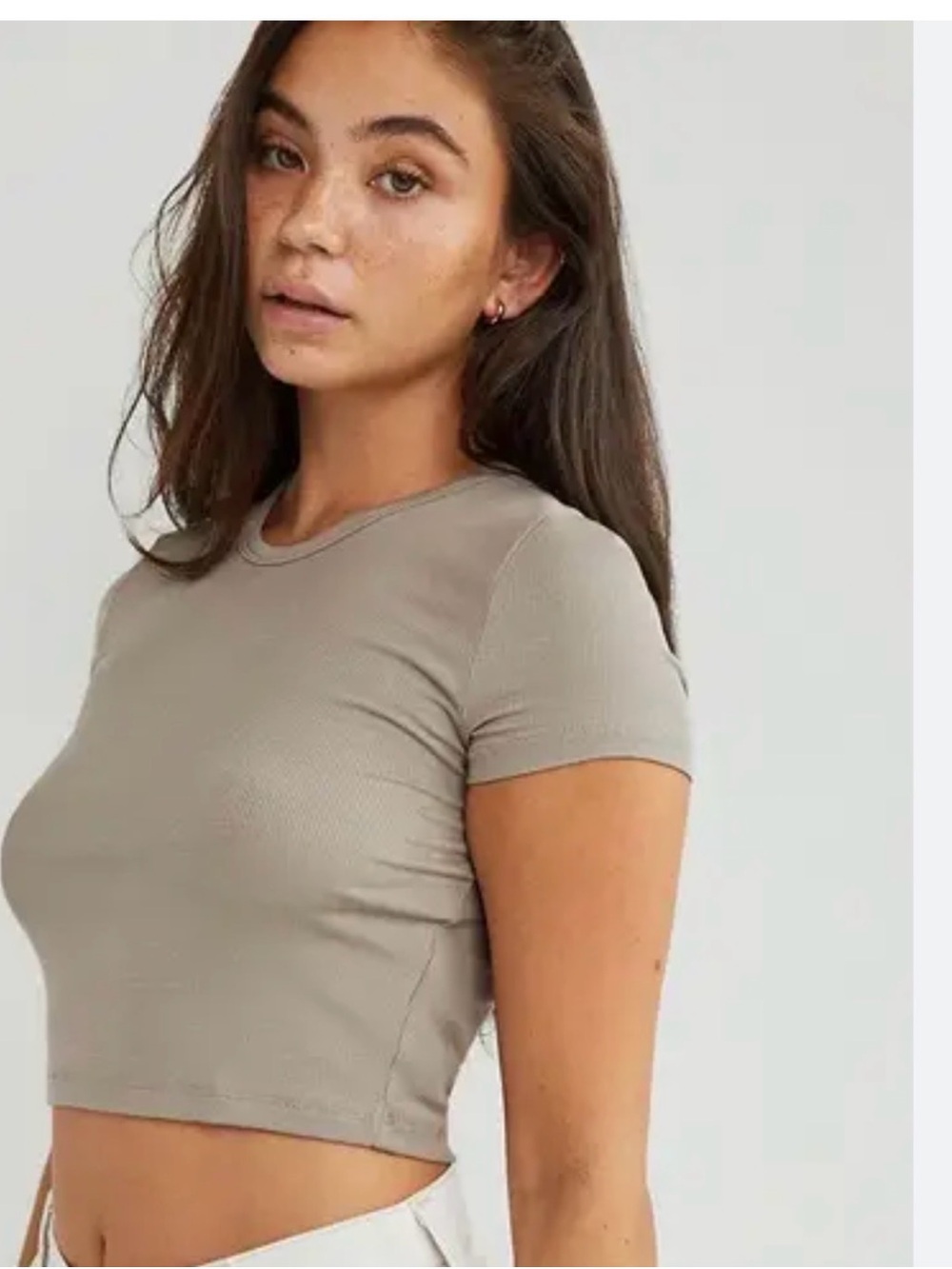 Aritzia Sunday Best Bliss Cropped T-Shirt in size large